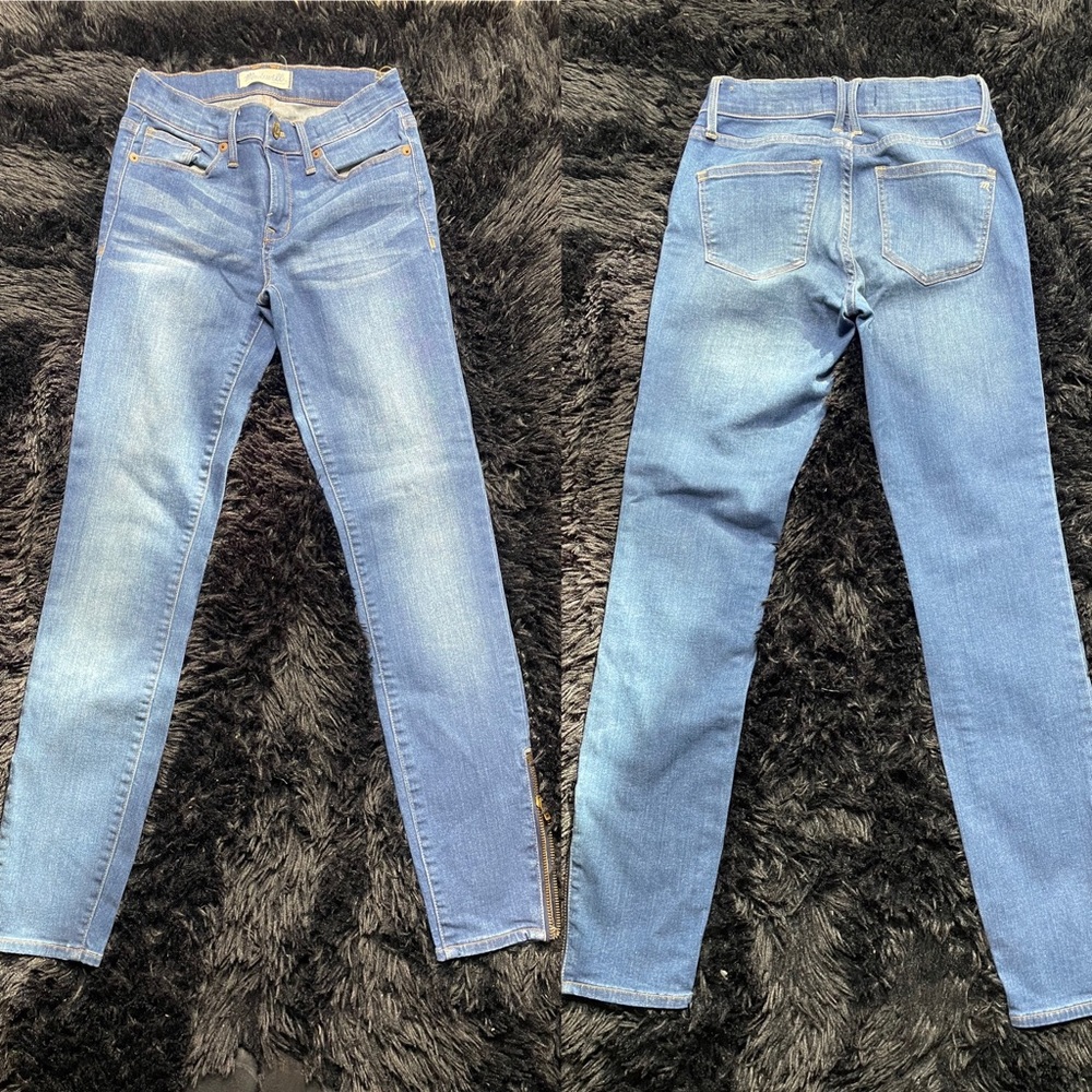 MADEWELL Skinny Jeans Zipper Ankle Medium Wash  Women's Size 24